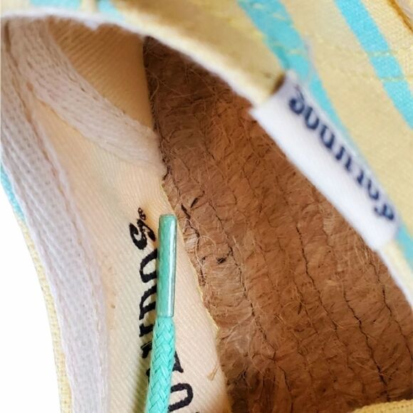 Soludos Yellow & Green Striped Espridelle Shoes - Picture 5 of 6